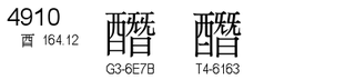 U+4910
